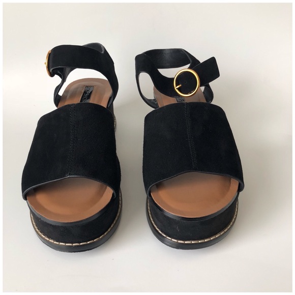 TOPSHOP WOW PLATFORM WEDGE SANDALS - Picture 3 of 5